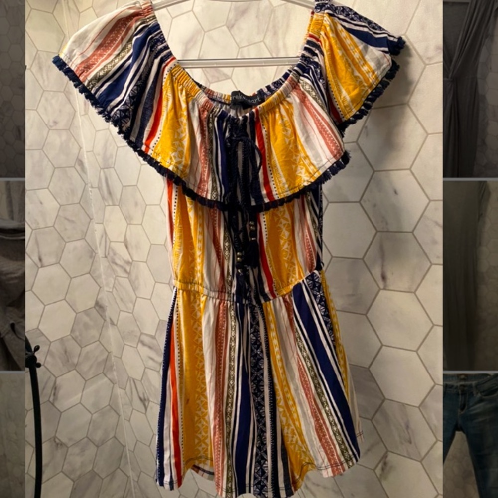 Off Shoulder Romper